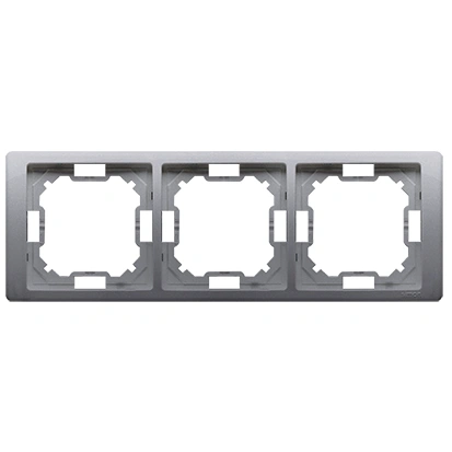 BASIC NEOS Ramka 3-krotna, stal inox [20]