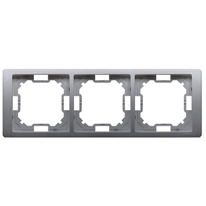 BASIC NEOS ramka 3-krotna, stal inox [20]