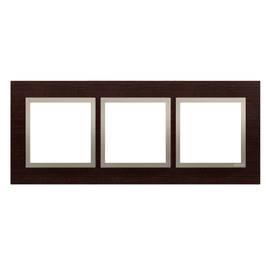 Simon 54 NATURE ramka 3-krotna drewniana, złote wenge [5]