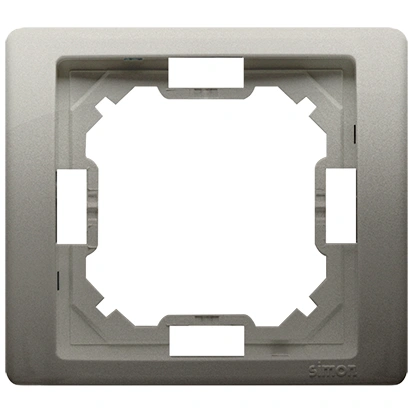 BASIC NEOS Ramka 1-krotna, satynowy met. [40]