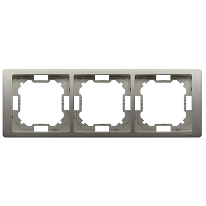 BASIC NEOS ramka 3-krotna, satynowy met. [20]