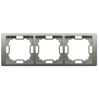 BASIC NEOS Ramka 3-krotna, satynowy met. [20]