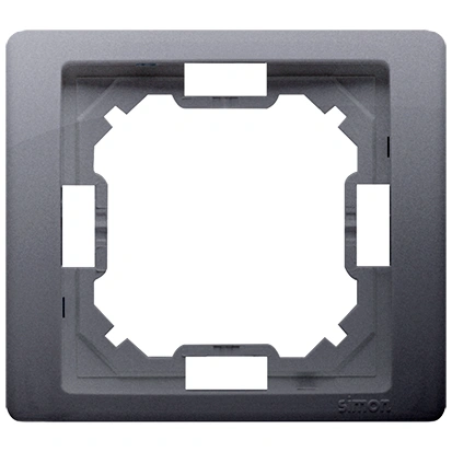 BASIC NEOS Ramka 1-krotna, srebrny mat [40]