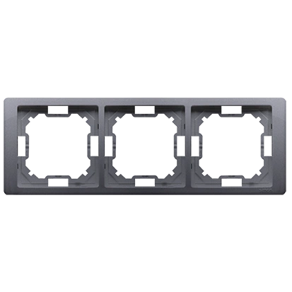 BASIC NEOS ramka 3-krotna, srebrny mat [20]