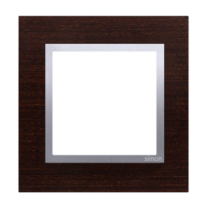 Simon 54 NATURE ramka 1-krotna drewniana, srebrne wenge [10]