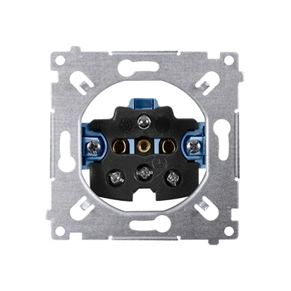 Simon 54 Mechanizm gniazda wtyczkowego pojedynczego z uziemieniem 2P+Z 16AX, zaciski śrubowe [10]