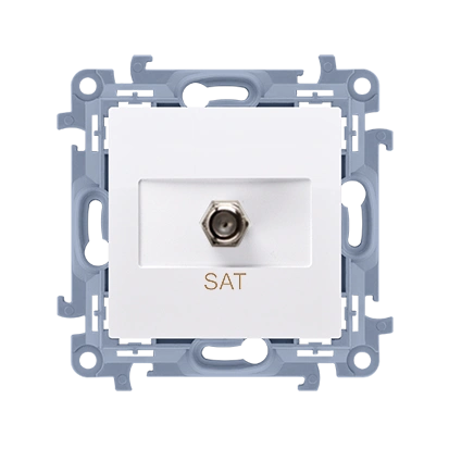 SIMON 10 gniazdo antenowe typu F" pojedyncze, biały [10]"