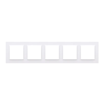 SIMON 10 ramka 5-krotna, biały [20]