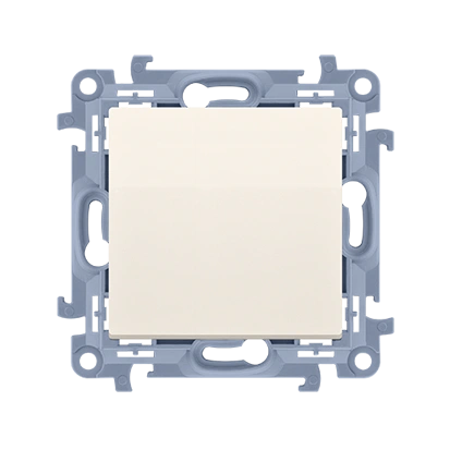 SIMON 10 Łącznik jednobiegunowy 10AX, zaciski śrubowe, kremowy [10]--->[wyc.-zam. CW1C.01/41]