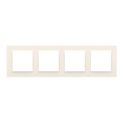 SIMON 10 ramka 4-krotna, kremowy [20]
