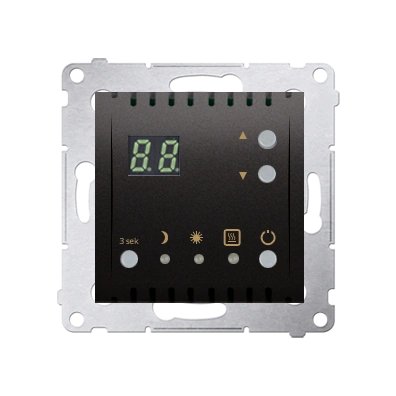 Simon 54 Regulator temperatury z wyświetlaczem z czujnikiem wewnętrznym, antracyt [10]
