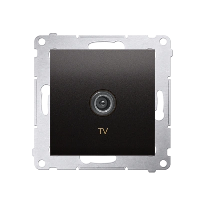 Simon 54 gniazdo antenowe TV pojedyncze końcowe, antracyt [10]