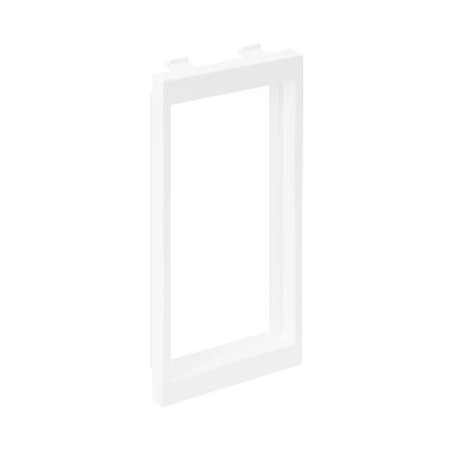 Adapter CIMA na 2 gniazda bezśrubowe K45 (45x45mm); czysta biel