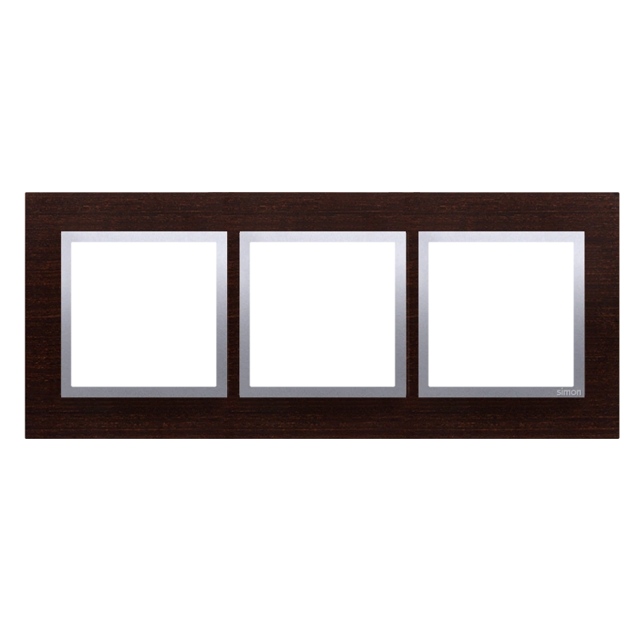 Simon 54 NATURE ramka 3-krotna drewniana, srebrne wenge [5]