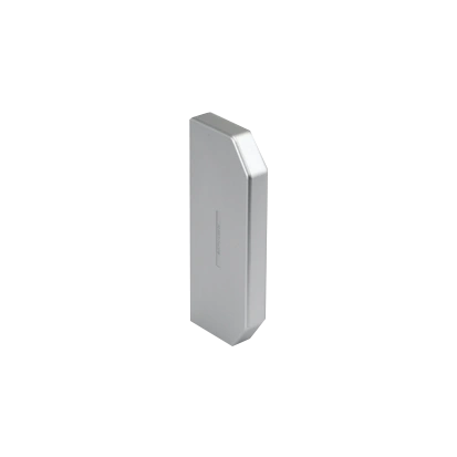 Końcówka ABS Cablomax 130x55mm; aluminium