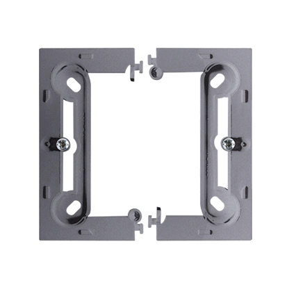 BASIC NEOS puszka natynkowa pojedyncza, składana, głębokość 40mm, srebrny mat [10]