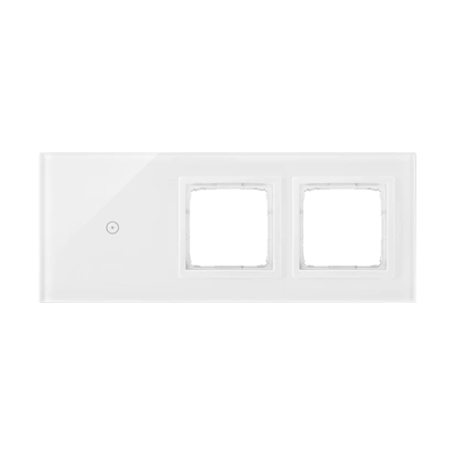 Simon 54 TOUCH Panel dotykowy 3 moduły - 1 pole dotykowe + 2 otwory na osprzęt, białą perła [5]