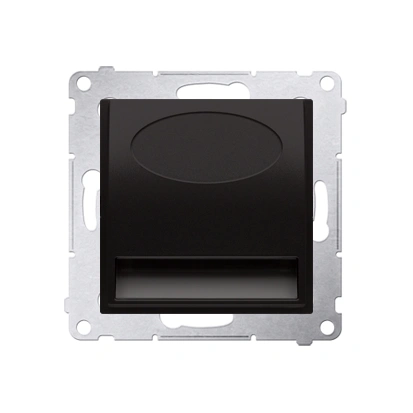 SIMON 54 Oprawa oświetleniowa LED 0,93W 15lm 230VAC, biały ciepły [3100K], antracyt [10]