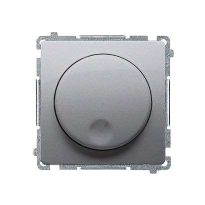 BASIC MODUŁ ściemniacz naciskowo-obrotowy [20-500W], stal inox [10]