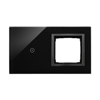 Simon 54 TOUCH Panel dotykowy 2 moduły - 1 pole dotykowe + 1 otwór na osprzęt, zastygła lawa [5]