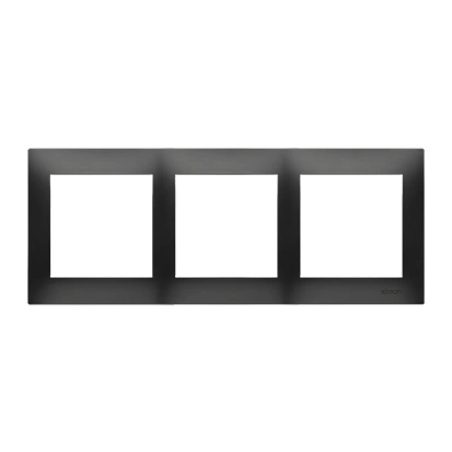 Simon 54 PREMIUM ramka 3-krotna, czarny mat [20]