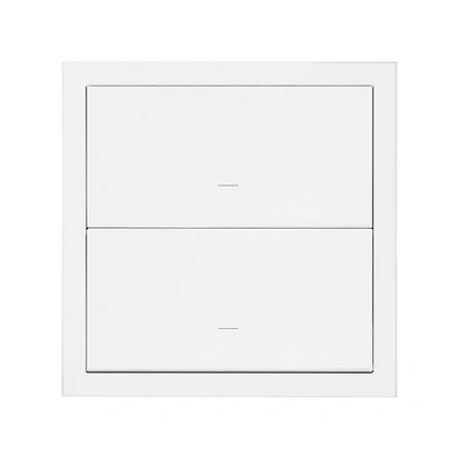 SIMON 100 Panel 1-krotny: 2 klawisze, biały mat [1]