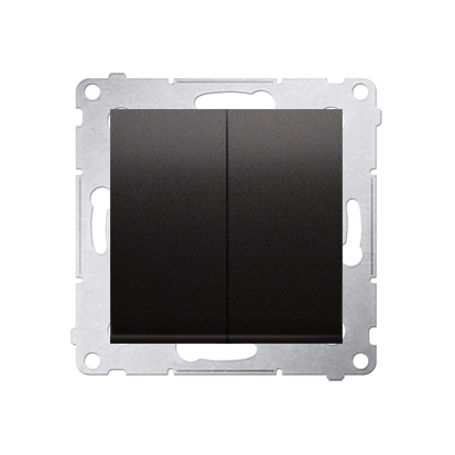 Simon 54 łącznik krzyżowy podwójny [bez piktogramu] 10AX, szybkozłącza, antracyt [10]