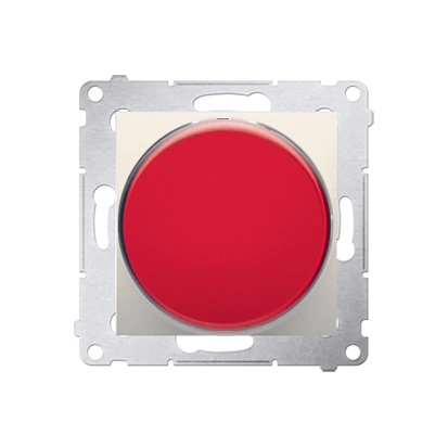 Simon 54 Sygnalizator świetlny LED [światło czerwone] 230V, zaciski śrubowe, kremowy [10]