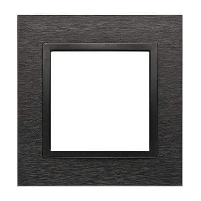 Simon 54 NATURE ramka 1-krotna metalowa, inox dark [10]