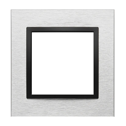 Simon 54 NATURE ramka 1-krotna metalowa, inox nero [10]