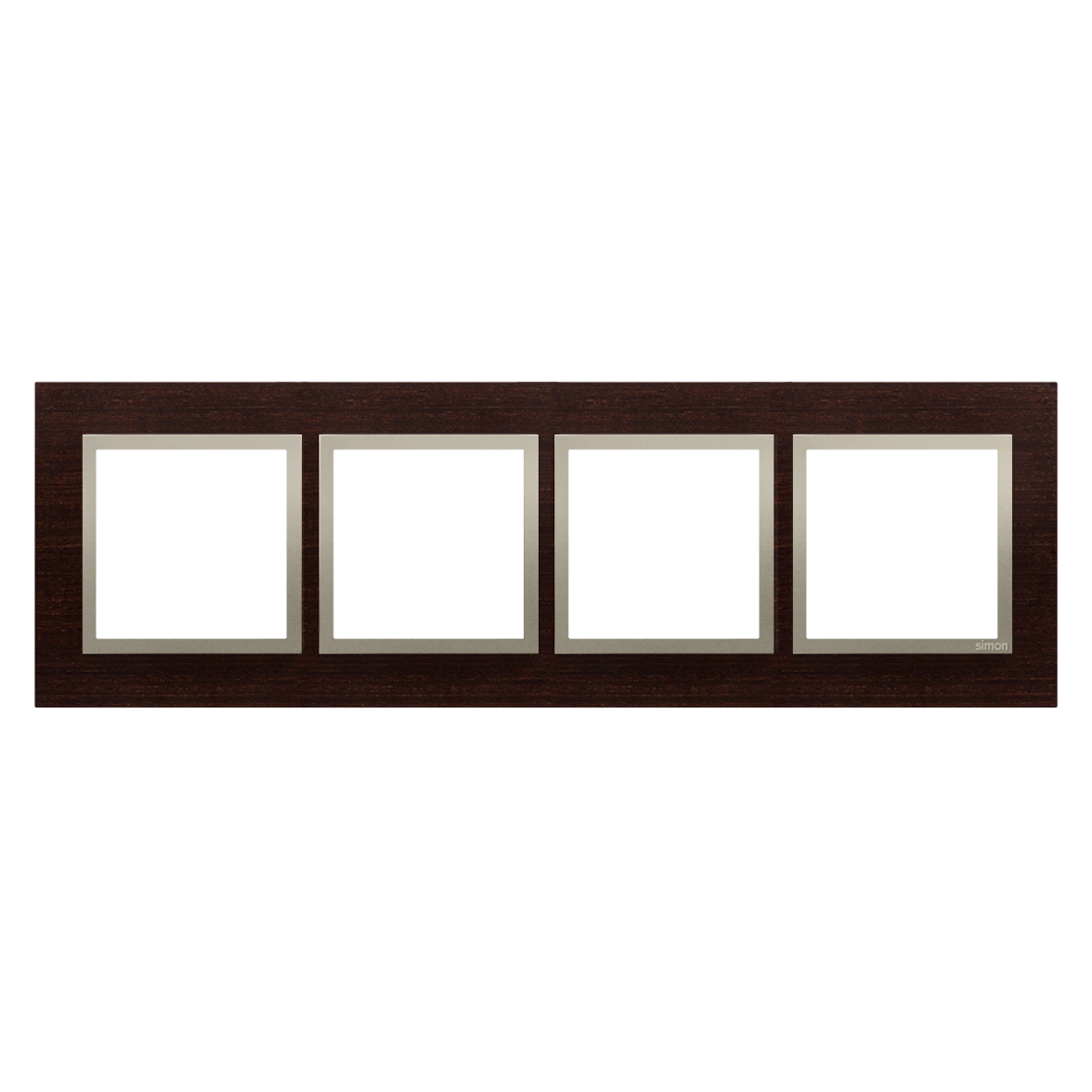 Simon 54 NATURE ramka 4-krotna drewniana, złote wenge [5]