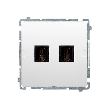 BASIC MODUŁ gniazdo HDMI podwójne, biały [10]