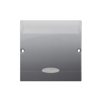BASIC MODUŁ łącznik hotelowy podwójny z podświetleniem LED (niebieski) 10A (2A), stal inox [10]