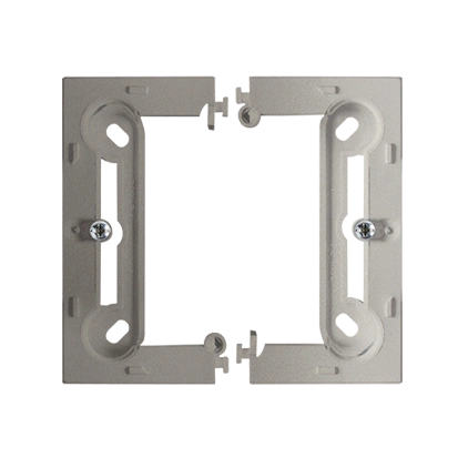 BASIC NEOS puszka natynkowa pojedyncza, składana, głębokość 40mm, satynowy met. [10]