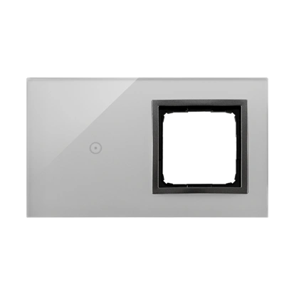 Simon 54 TOUCH Panel dotykowy 2 moduły - 1 pole dotykowe + 1 otwór na osprzęt, burzowa chmura [5]