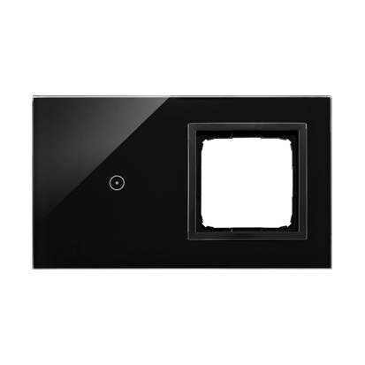Simon 54 TOUCH Panel dotykowy 2 moduły - 1 pole dotykowe + 1 otwór na osprzęt, wulkaniczna lawa [5]