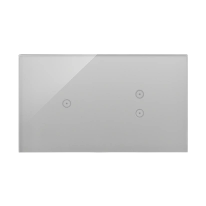 Simon 54 TOUCH Panel dotykowy 2 moduły - 1 pole dotykowe + 2 pola dotykowe pionowe, srebrna mgła [5]