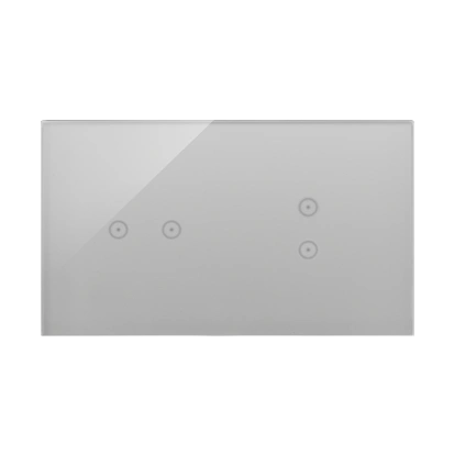 Simon 54 TOUCH Panel dotykowy 2 moduły - 2 pola dotykowe poziome + 2 pola dotykowe pionowe, srebrna mgła [5]