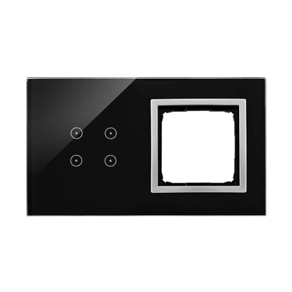 Simon 54 TOUCH Panel dotykowy 2 moduły - 4 pole dotykowe + 1 otwór na osprzęt, księzycowa lawa [5]