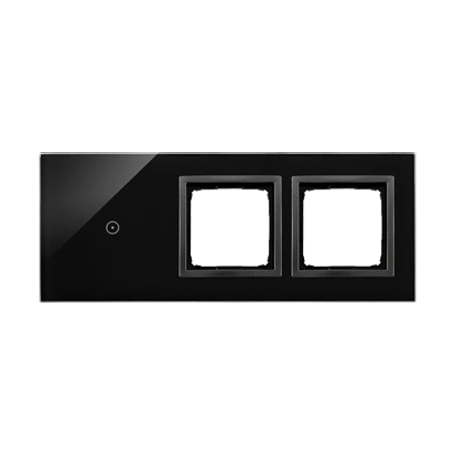 Simon 54 TOUCH Panel dotykowy 3 moduły - 1 pole dotykowe + 2 otwory na osprzęt, zastygła lawa [5]