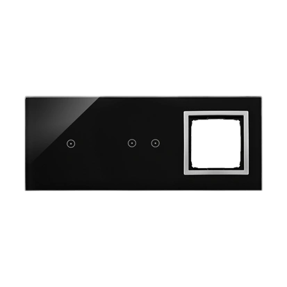 Simon 54 TOUCH Panel dotykowy 3 moduły - 1 pole dotykowe + 2 pola dotykowe poziome + 1 otwór na osprzęt, księzycowa lawa [5]