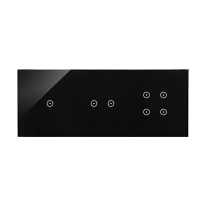 Simon 54 TOUCH Panel dotykowy 3 moduły - 1 pole dotykowe + 2 pola dotykowe poziome + 4 pole dotykowe, zastygła lawa [5]