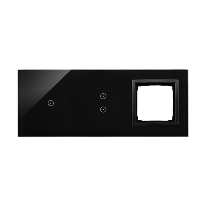 Simon 54 TOUCH Panel dotykowy 3 moduły - 1 pole dotykowe + 2 pola dotykowe pionowe + 1 otwór na osprzęt, wulkaniczna lawa [5]