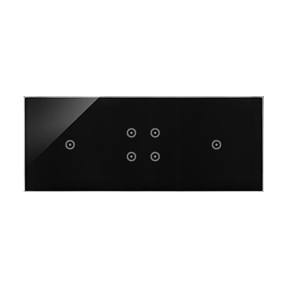 Simon 54 TOUCH Panel dotykowy 3 moduły - 1 pole dotykowe + 4 pola dotykowe + 1 pole dotykowe, zastygła lawa [5]