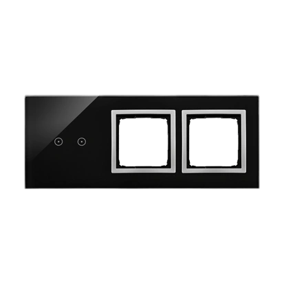 Simon 54 TOUCH Panel dotykowy 3 moduły - 2 pola dotykowe poziome + 2 otwory na osprzęt, księzycowa lawa [5]