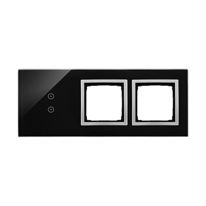 Simon 54 TOUCH Panel dotykowy 3 moduły - 2 pola dotykowe pionowe + 2 otwory na osprzęt, księzycowa lawa [5]