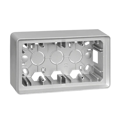 SIMON 82 puszka natynkowa 2-krotna, aluminium [5]
