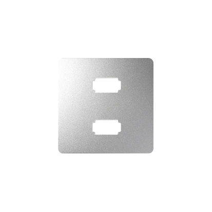 SIMON 82 Pokrywa gniazda 2xUSB, aluminium [1]