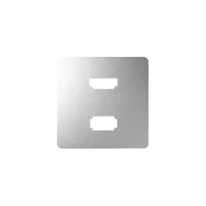 SIMON 82 Pokrywa do gniazda 1xUSB+1xHDMI, aluminium [1]