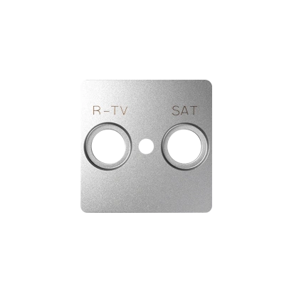 SIMON 82 Pokrywa do gniazda antenowego RTV-SAT, aluminium [20]
